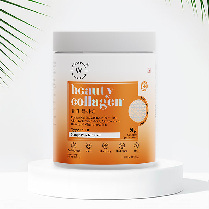 Beauty Korean Marine Collagen Peptides- Mango Peach Flavor